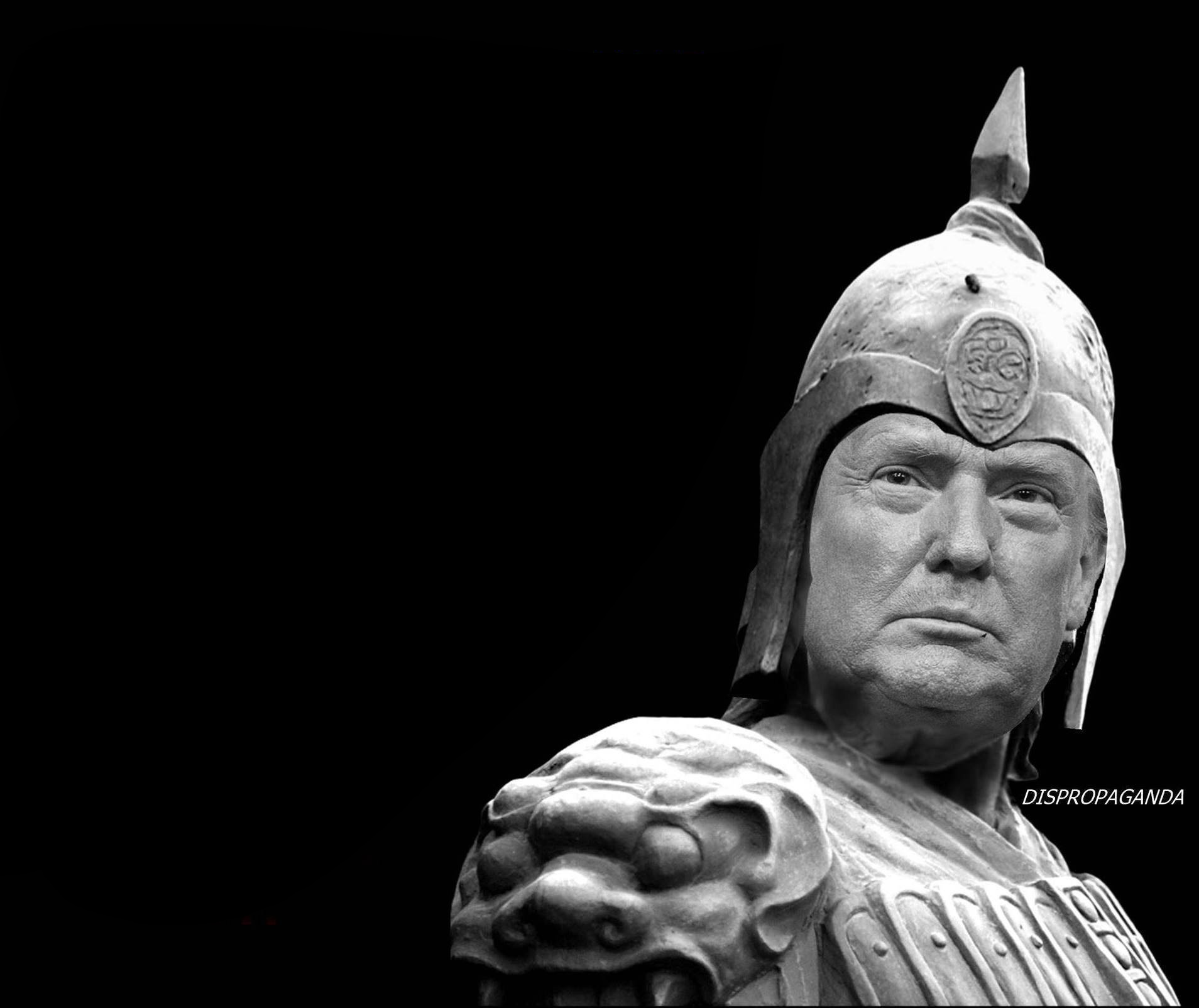 Tanned Tfu — ancient warrior statue